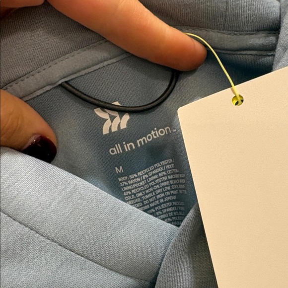 NWT~Men’s All in Motion Blue Hoodie - Picture 4 of 6